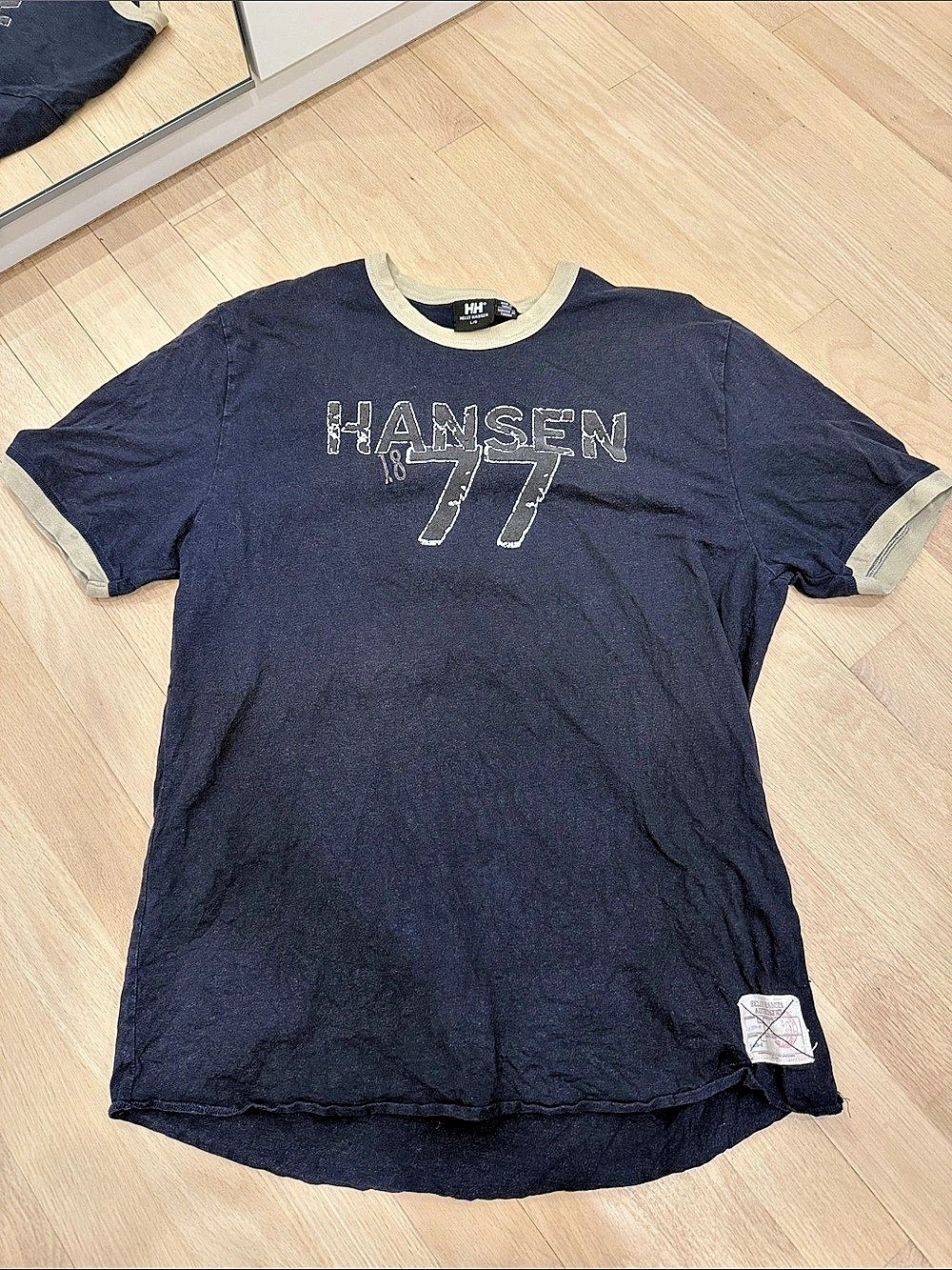Hansen Graphic 77 Short Sleeve Tee Blue Size Large